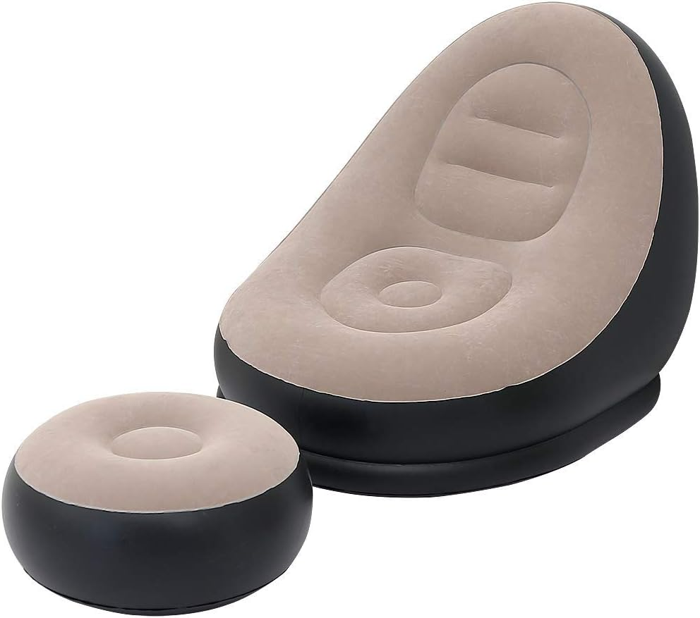 ชุดโซฟาเป่าลมแบบพับได้ 2 ชิ้น  - Home Improvement Furniture บทวิจารณ์และราคา