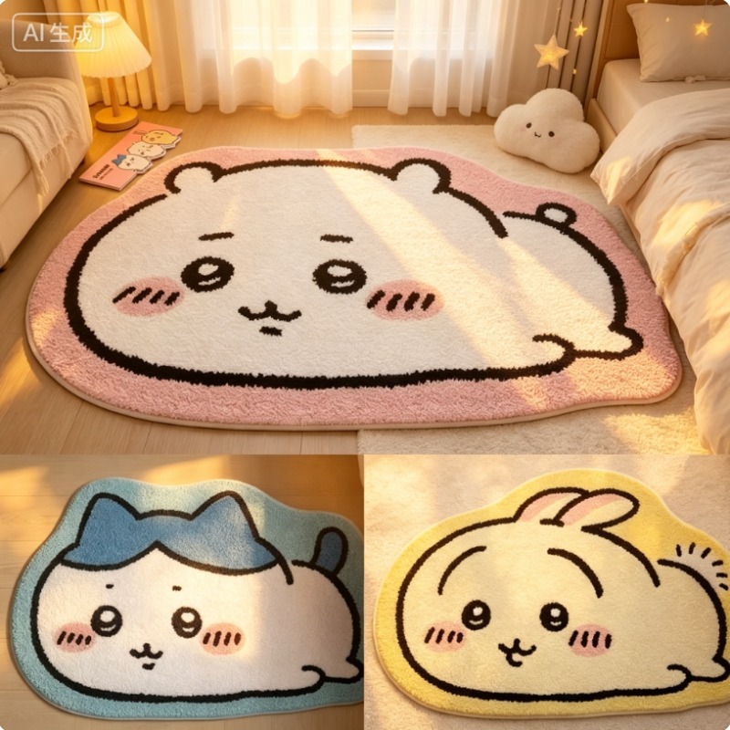 พรมการ์ตูน Chiikawa ลายอนิเมะ  - Home Improvement Furniture บทวิจารณ์และราคา